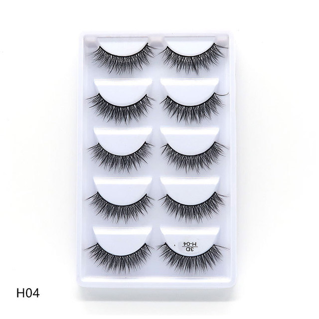 Pairs Multipack 3D Mink Lashes False Eyelashes Handmade Wispy Fluffy Long Lashes Natural Eye Makeup Tools Eye Lashes H13 E08