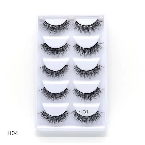 Eyelashes 2/10/30/50 Boxes 5 Pairs 3D Mink Lashes Bulk Natural False Eyelashes Soft makeup Eye Lashes cilios H13 G806