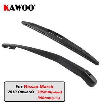 

KAWOO Car Rear Wiper Blade Blades Back Window Wipers Arm For Nissan March Hatchback (2010 Onwards) 305mm Auto Windscreen Blade