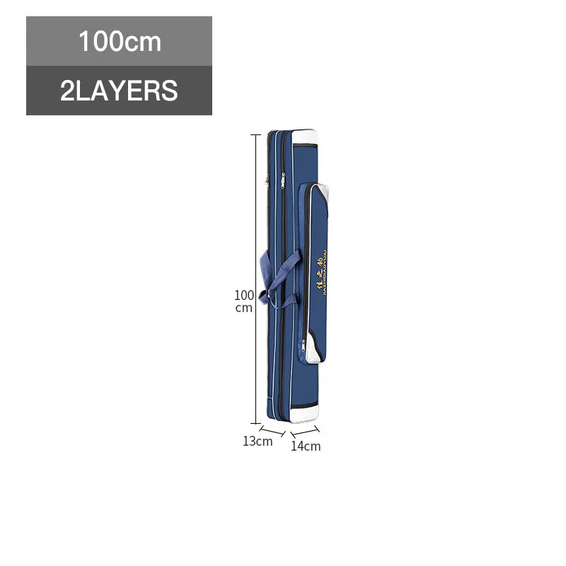 120 см 2/3/4 Слои катушка спиннинга перевозчик сумка для рыбалки рюкзак оснастка для удочки сумка для хранения Водонепроницаемый XA149G - Цвет: 2 Layer 100cm