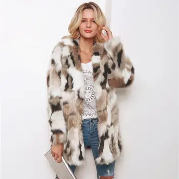 

LANSHIFEI Fourrure Femme Faux Fur Coat Casaco De Pele Casacas Para Mujer Fake Fur Coat Chamarras De Mujer Winter Women Fu Jacket