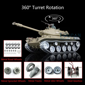 شراءAU Stock Henglong 1/16 6.0 الأشعة تحت الحمراء الحرب مخصص ووكر بولدوج RTR دبابة مع جهاز للتحكم عن بُعد 3839 المسارات المعدنية العجلات TH12521
