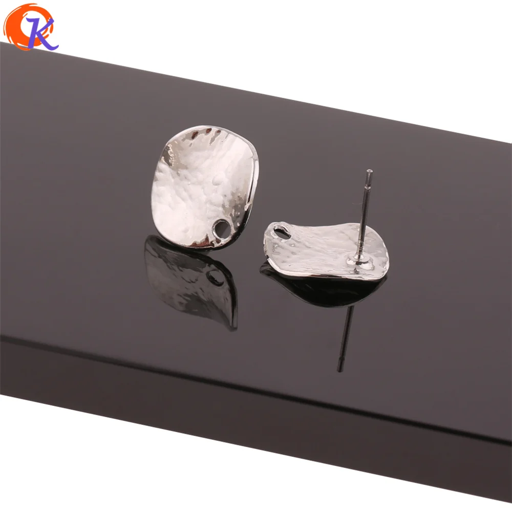 Cordial Design 100Pcs 15*16MM Jewelry Accessories/Earrings Stud/Wave Coin Shape/DIY Earrings Making/Hand Made/Earring Findings 3 HTB1fJY3XzDuK1RjSszdq6xGLpXab