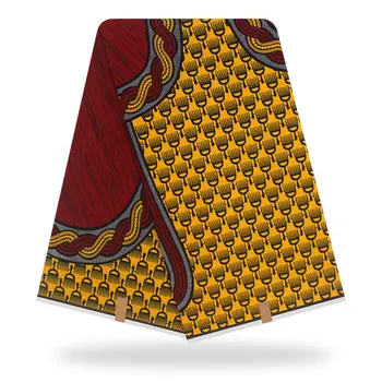 

African fabric real wax print African real wax style new design 2019 veritable wax block print 6 yards H1015