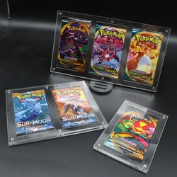 Étui à cartes Pokemon 1/2/3/4 fentes, porte cartes, présentoir, protection de cartes de jeu, boîte magnétique claire en plexiglas Yugioh magique 