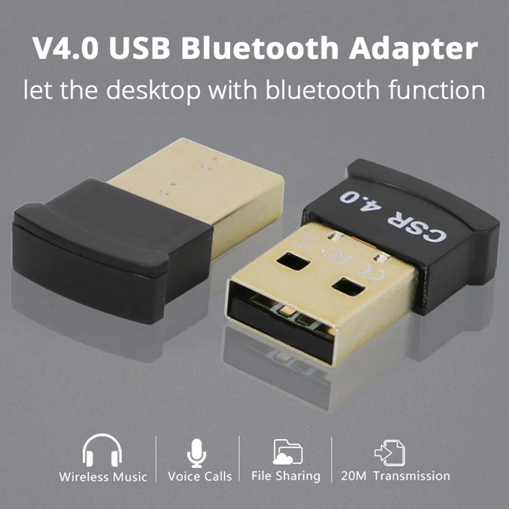 Беспроводной USB адаптер Bluetooth 4,0 мини Bluetooth ключ Музыкальный звук Bluetooth передатчик приемник адаптер для ПК компьютера