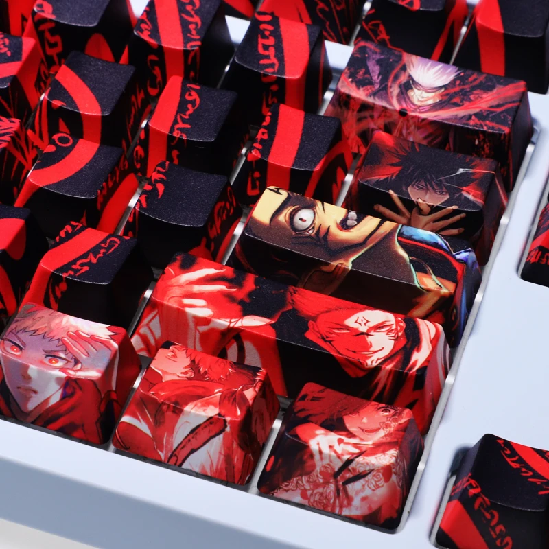 Jujutsu Kaisen Itadori Yuji Keycaps Ű   Ÿ  ÷̾ Cosplay Props Gifts Anime Keycap