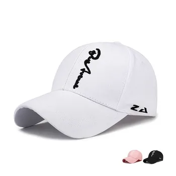 

Pure Cotton Cloth Hat Women's Casual Fashion Embroidered Baseball Cap Outdoor Topee Men's Trend Lettered Sunshade Fishing Hats