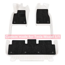 Tesla Model 3 accessori per auto su misura tappetino interno ECO Mat materiale per Tesla modello Y doppi strati pelle di alta qualità