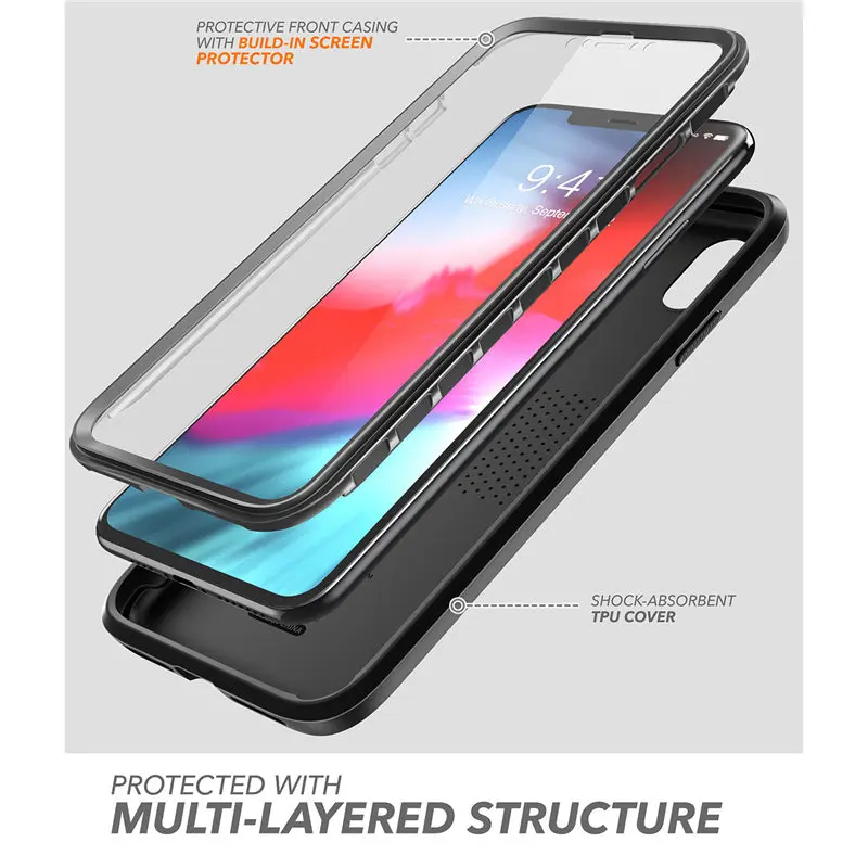 Для iphone Xs Max чехол клейко ксенон полный корпус прочный Чехол со встроенной защитной пленкой для iphone Xs Max 6,5 дюймов выпуск