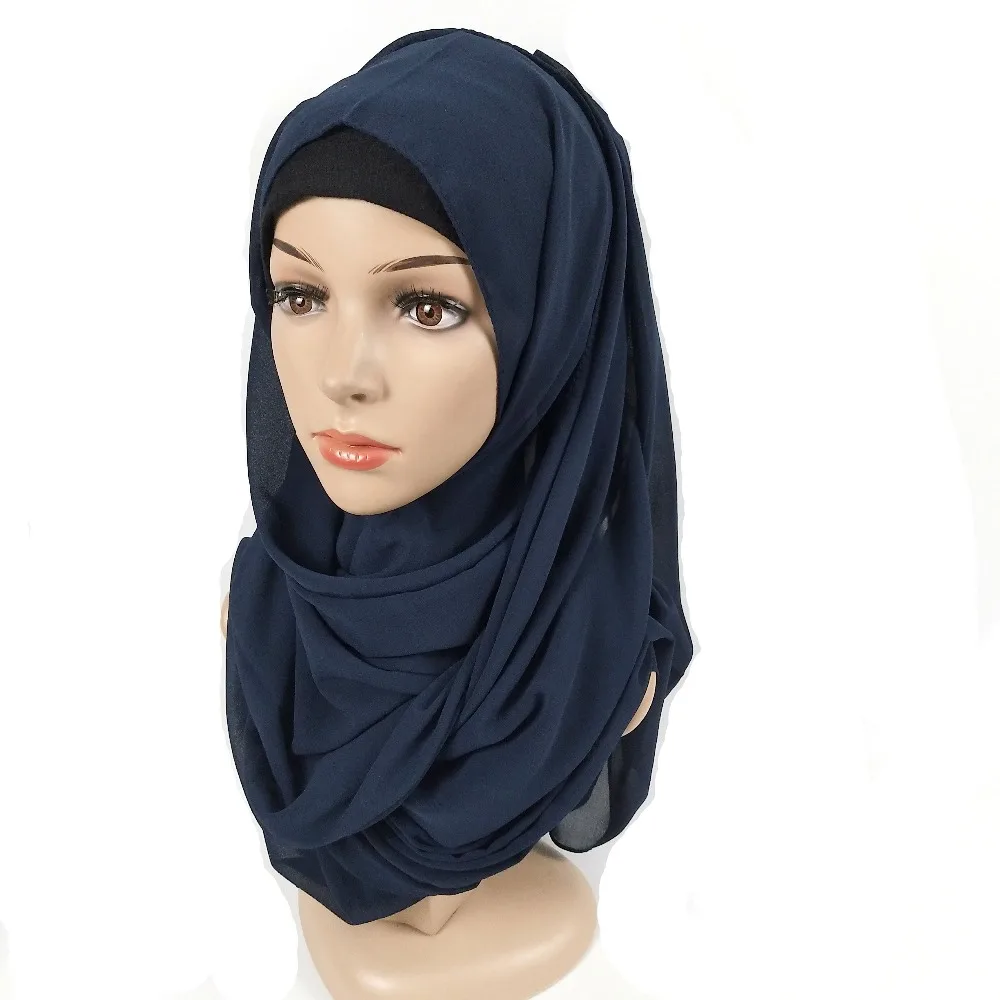 K9 46 цветов большой размер женские высококачественные Пузырьковые шифоновые принты одноцветные шали Хиджаб зимние мусульманские шарфы/шарф 180*85 см