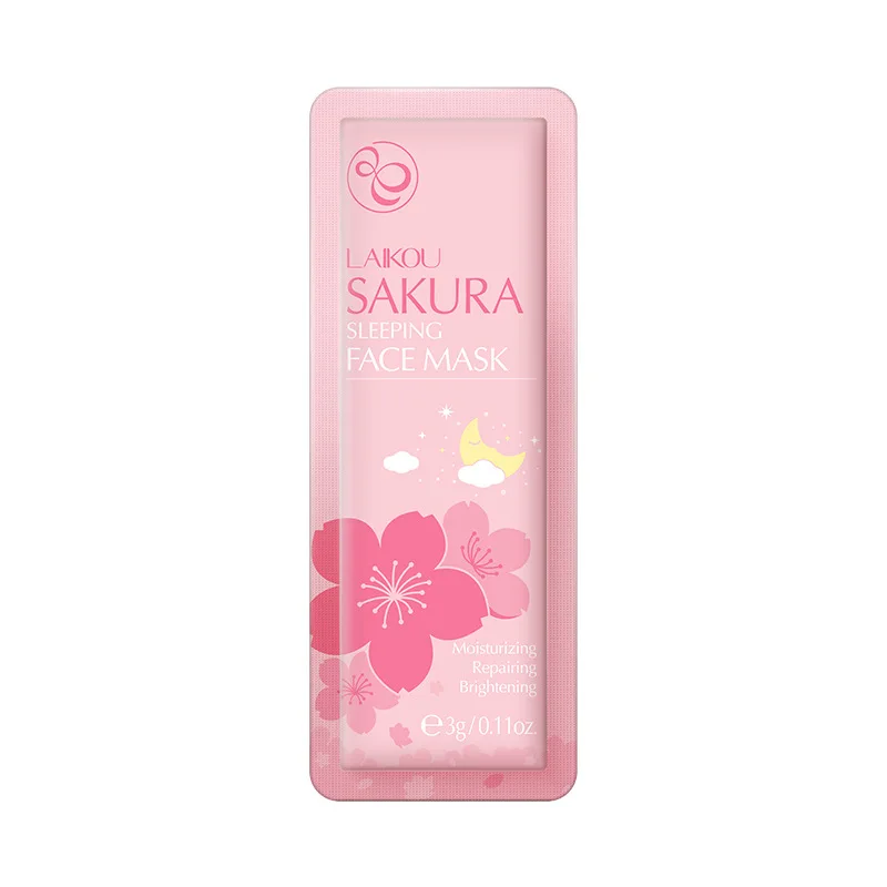 1 шт. увлажняющая маска для сна Sakura натуральная растительная лица Успокаивающая