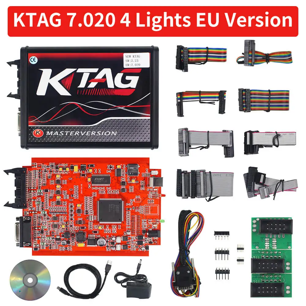 Без ограничения Токена KTAG V7.020 KESS V2 V5.017 SW V2.25 v2.47 2,47 мастер ECU чип тюнинговый инструмент K-TAG 7,020 онлайн Лучший KTAG V7.003 - Цвет: KTAG 7.020 EU