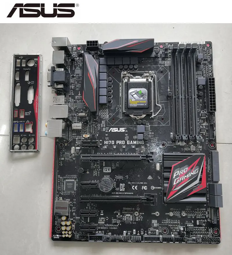 ASUS H170 PRO игровая настольная материнская плата для телефона LGA1151 DDR4 б/у Материнская
