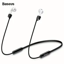 Высокое качество Baseus магнитные силиконовые наушники ремень для переноски 1 2 шейным анти-потерянный Веревка ремешок для Air Pods кабель провод держатель аксессуары для ванной комнаты