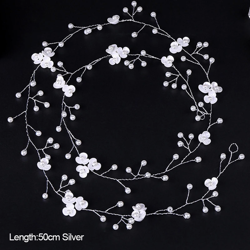 Fashion Wedding Accessories For Bride Handmade Wedding Headdress Floral Pearl Hair Accessories Hairpin Ornaments