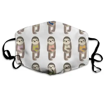 

Sloth Animal Cute Dust Masks Reusable Cotton Breathable for Outdoor Cycling Face Earloop Masks Dust Pollen Allergens Masks