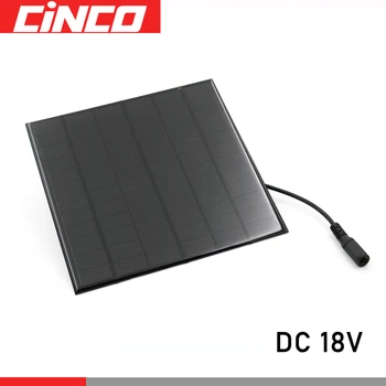 

10W 9W 5W 4.5W 18V Solar Panel Mono Cell Module 12.8V 14.8V 11.1V 12V 26650 18650 3.2V 3.7V Battery Connector DC 5.5*2.1 plug
