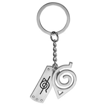 

Naruto Uzumaki Naruto Konoha Logo Anime Keychain Metal Keychain Character Accessories