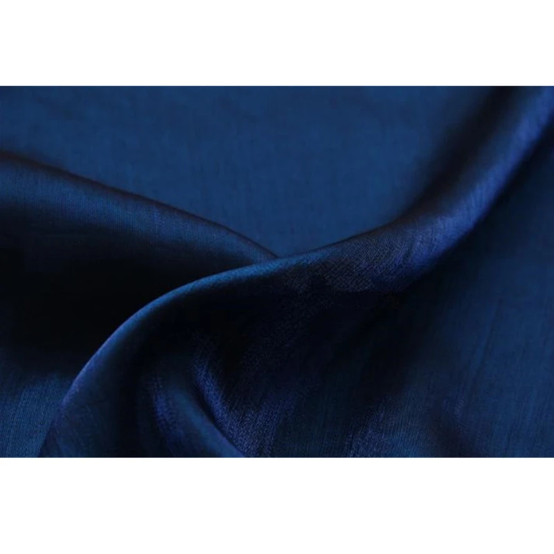 Cf474 Changeable Dark Blue Tencel Fabric Cotton Fabric Imported Coloured Glaze Silk Satin Fashion Women Dress Skirt S Fabrics Fabric Aliexpress