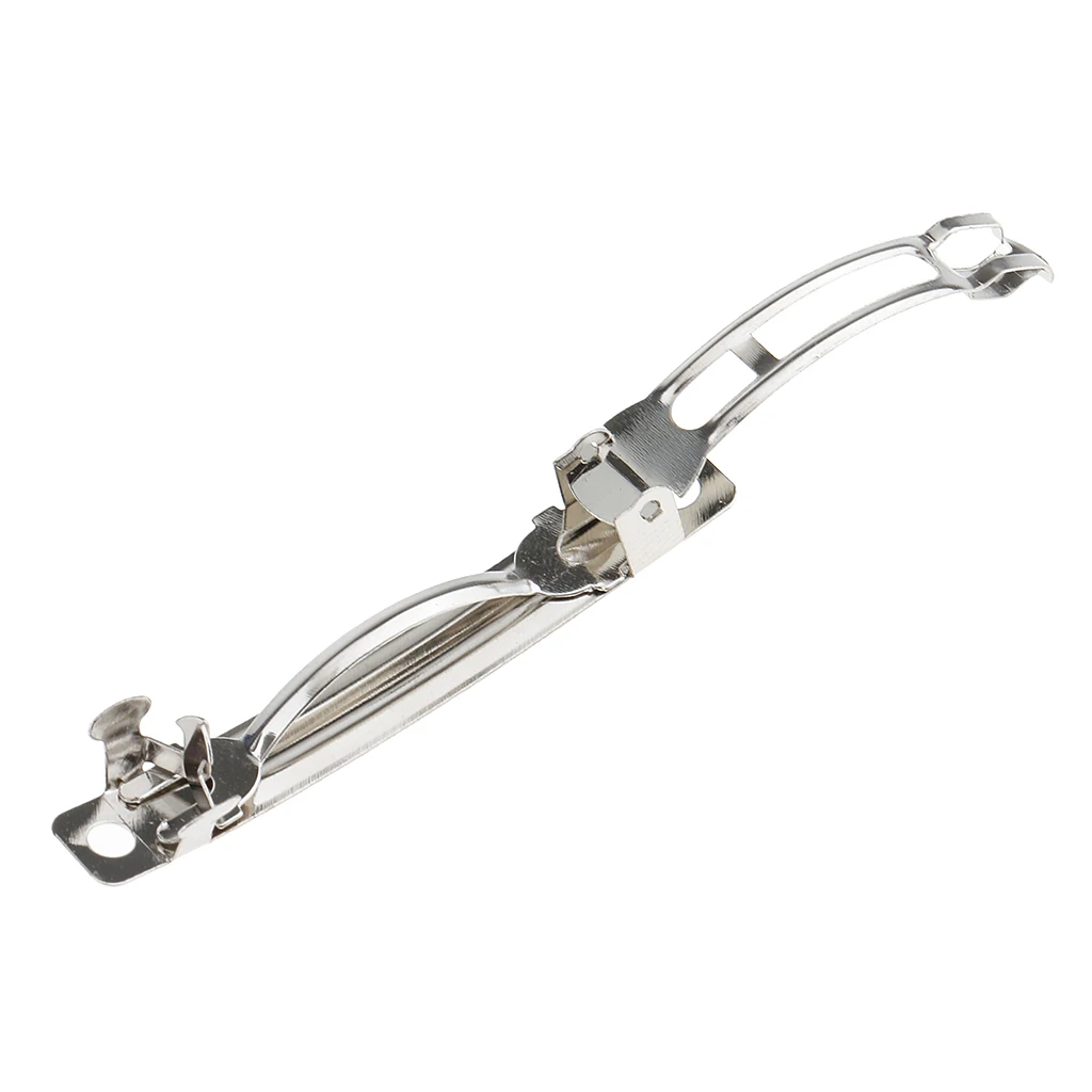 50Pcs 50mm + 50x 78mm Blank French Barrette Hair Clips for Bows Craft Metal