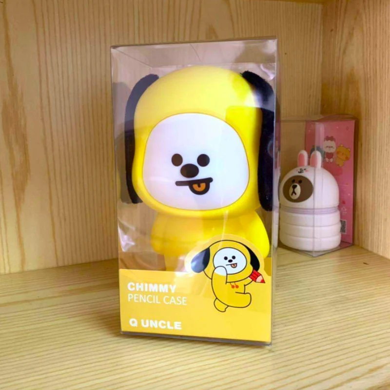 Классный милый силиконовый пенал Kawaii Канцтовары Мультфильм Детская гелевая ручка чехол карандаш держатель Коричневый медведь прекрасный студенческий ребенок подарок