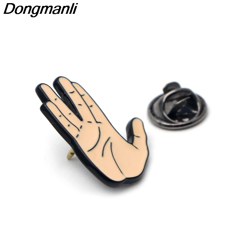 P2292 Dongmanli Hello брошь, эмалированный штифт Пряжка мультфильм металлическая брошь для мешок для одежды булавка бижутерия подарок для детей