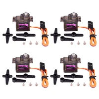 4pcs/lot MG90S Metal Gear Digital 9g Servo For RC Helicopter Airplane Boat Car RC Robot - Image 2