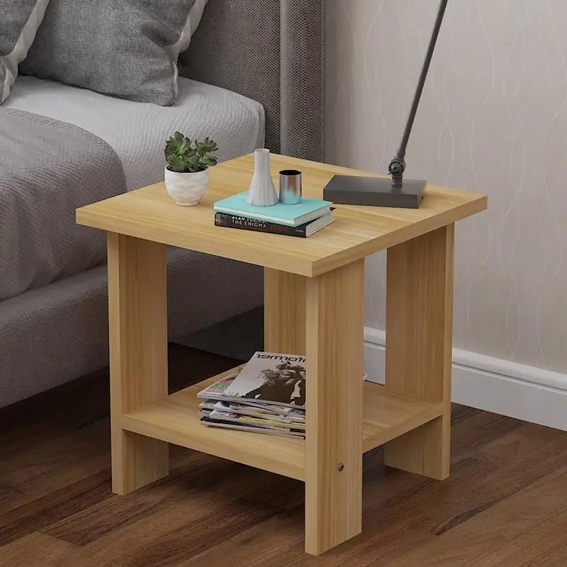 Nordic Style Bedside Table Bedroom Furniture Solid Wood Nightstands Living Room Table Simple And Modern Night Stand Coffee