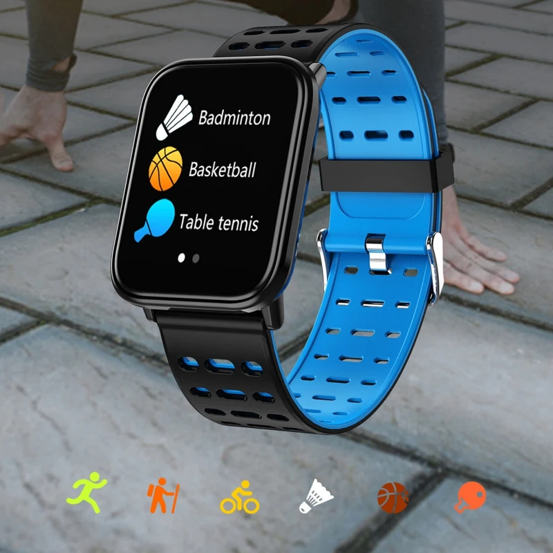 T6 Smartband фитнес-браслет Grote сенсорный экран OLED Bericht Hartslag Tijd Slaap Смарт Polsband спортивный браслет часы