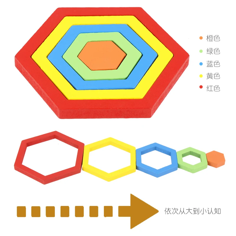 Деревянные игрушки геометрический Форма царапают Пазлы montessori детские развивающие игрушки геометрический Цвета познания деревянная 3D головоломка подарки