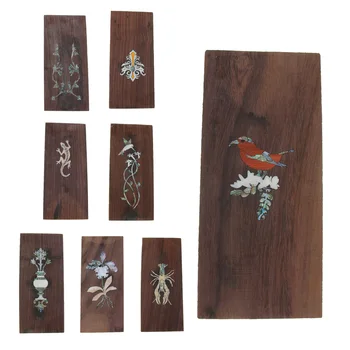 

Rosewood Guitar Veneer Headplate Headstock Sheet with Decal for Luthier DIY