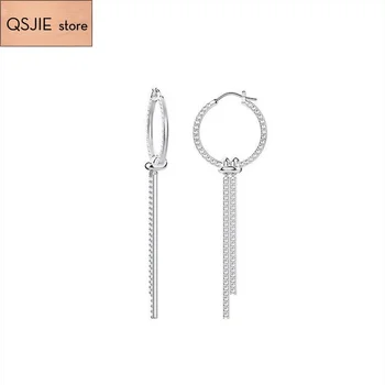 

QSJIE High quality Swa new noble temperament tasseled Earrings