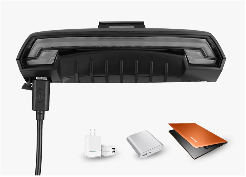 USB перезаряжаемые огни для велосипеда задний фонарь светодиодный Предупреждение ющий задний фонарь Велоспорт умный беспроводной пульт дистанционного управления поворотник