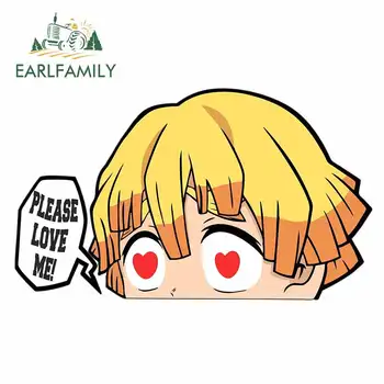 

EARLFAMILY 13cm x 7.8cm For Anime PEEKING Car Graffiti Sticker Anime Decal DIY Car Styling Custom Printing For JDM SUV RV