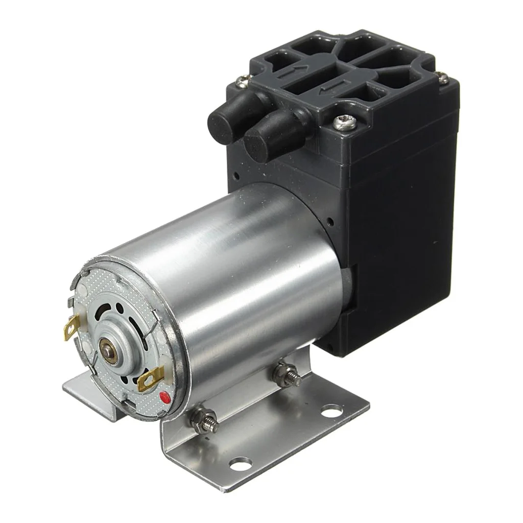 Iron DC 12V Miniature Vacuum Pump Suction Pump 5L/min 120kpa With Holder Accs Iron DC 12V Miniature Vacuum Pump Suction Pump 5L/min 120kpa With Holder Accs