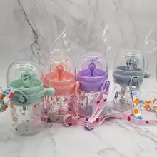 250ML Bouteille D'eau Infantile Tasse Enfants Baleine Sprays Pour Jus De Bébé Jouer D'alimentation Lait Enfants Tasses Bouteilles Apprendre Avec pailles Wa X1J7