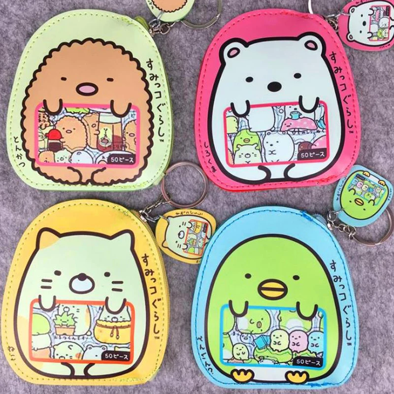 1 шт. милый мини кошелек из искусственной кожи для мелочи японский Sumikko Gurashi женщин