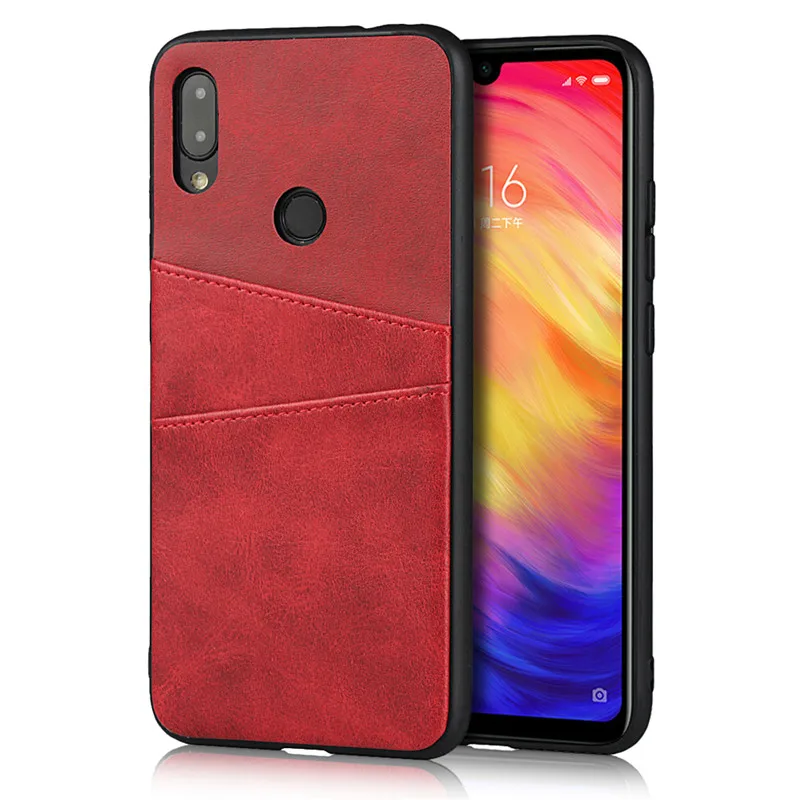 PDGB слот для карт силиконовый чехол для Xiaomi mi 9 8 Lite A2 Red mi 6 6A K20 Pro Note 7 Global винтажный кожаный чехол прочный Чехол