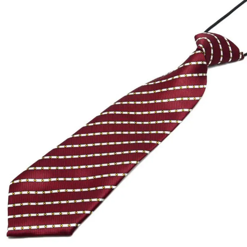 Предварительно завязанный эластичный галстук в радужную полоску с леопардовым принтом яблока для мальчиков, детские шелковые галстуки, сценический костюм для выступлений