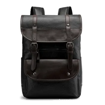 

Waterproof PU Backpack Men's College Wind School Bag Men and Women Bag Outdoor Leisure Backpack Oversized Bag Unisex