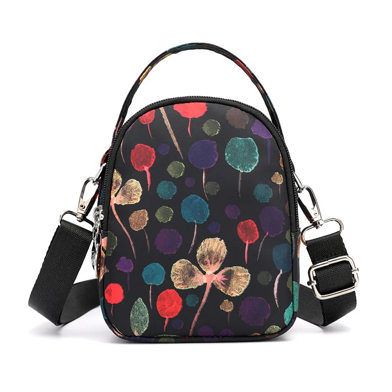 

Baigou Fashion Printed Multi-functional Shoulder Oblique Hand Small Cloth Bag Mom Mobile Phone Change WOMEN'S Bag