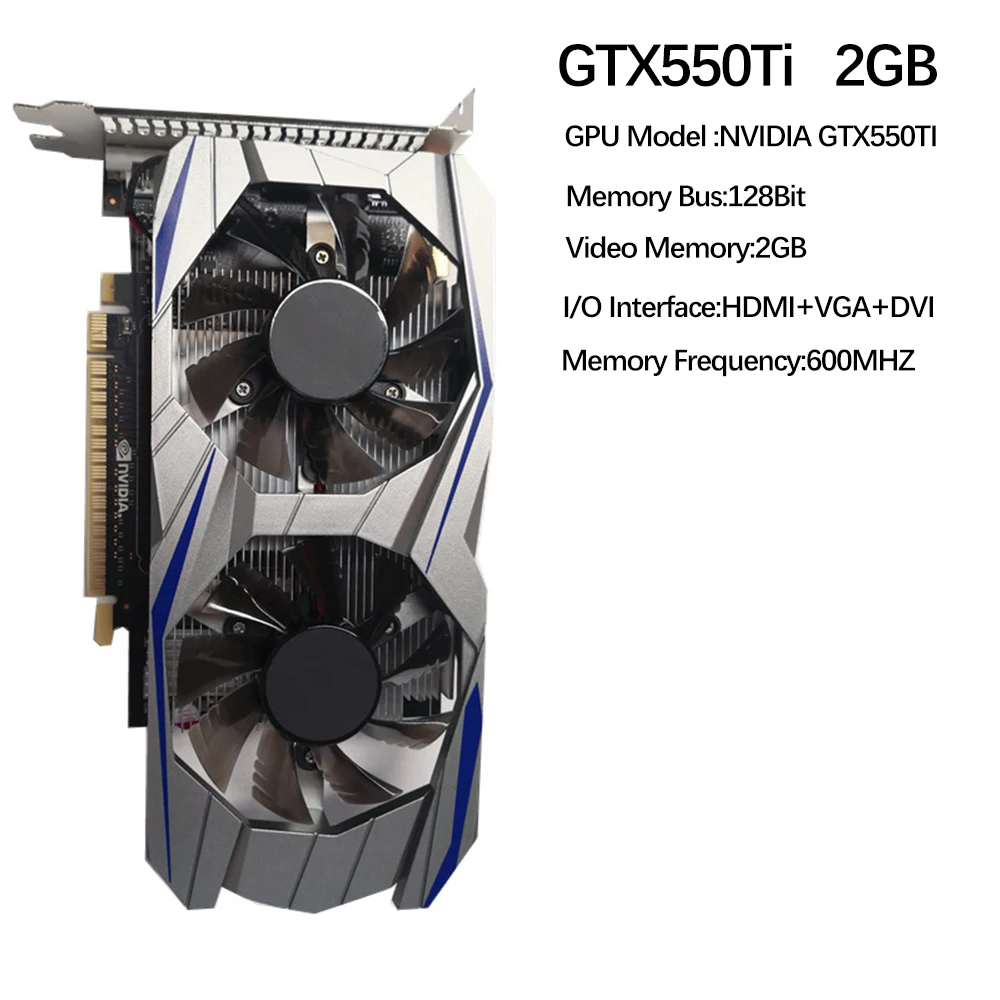 GTX650Ti 2/4G 1050Ti 750 550Ti 950 128bit GDDR5 NVIDIA Low-Noise Desktop Computer Graphic Card PCI-Express 2.0 Gaming Video Card external graphics card for pc Graphics Cards