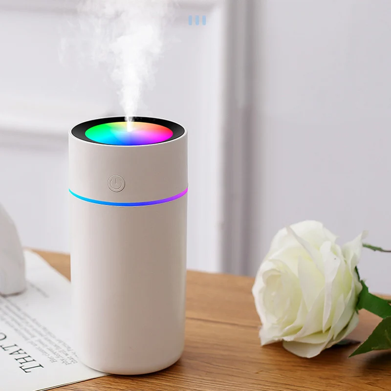 

Colorful Cup Humidifier USB Mini Car Air Purifier Creative Humidifier Purifying Air High Quality 320 Ml Car Humidifier