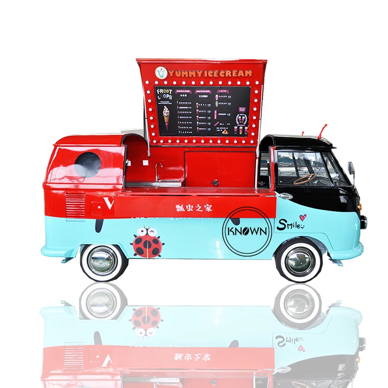 Китай самый популярный винтажный пищевой грузовик для продажи электрическая тележка для пищевых продуктов пищевой фургон