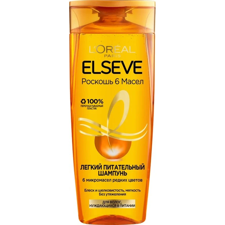 Shampoo L'Oreal Paris Elseve "Elsev, Luxury 6 oils", light nourishing