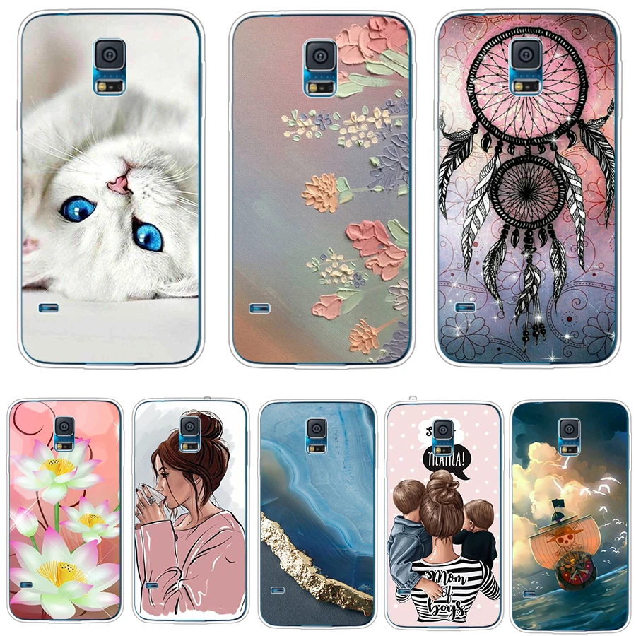 Cassa Del Telefono Del Silicone Per Samsung Galaxy S5 I9600 Copertura Sm-G900F Per Samsung S5 Copertura Del Telefono Paraurti