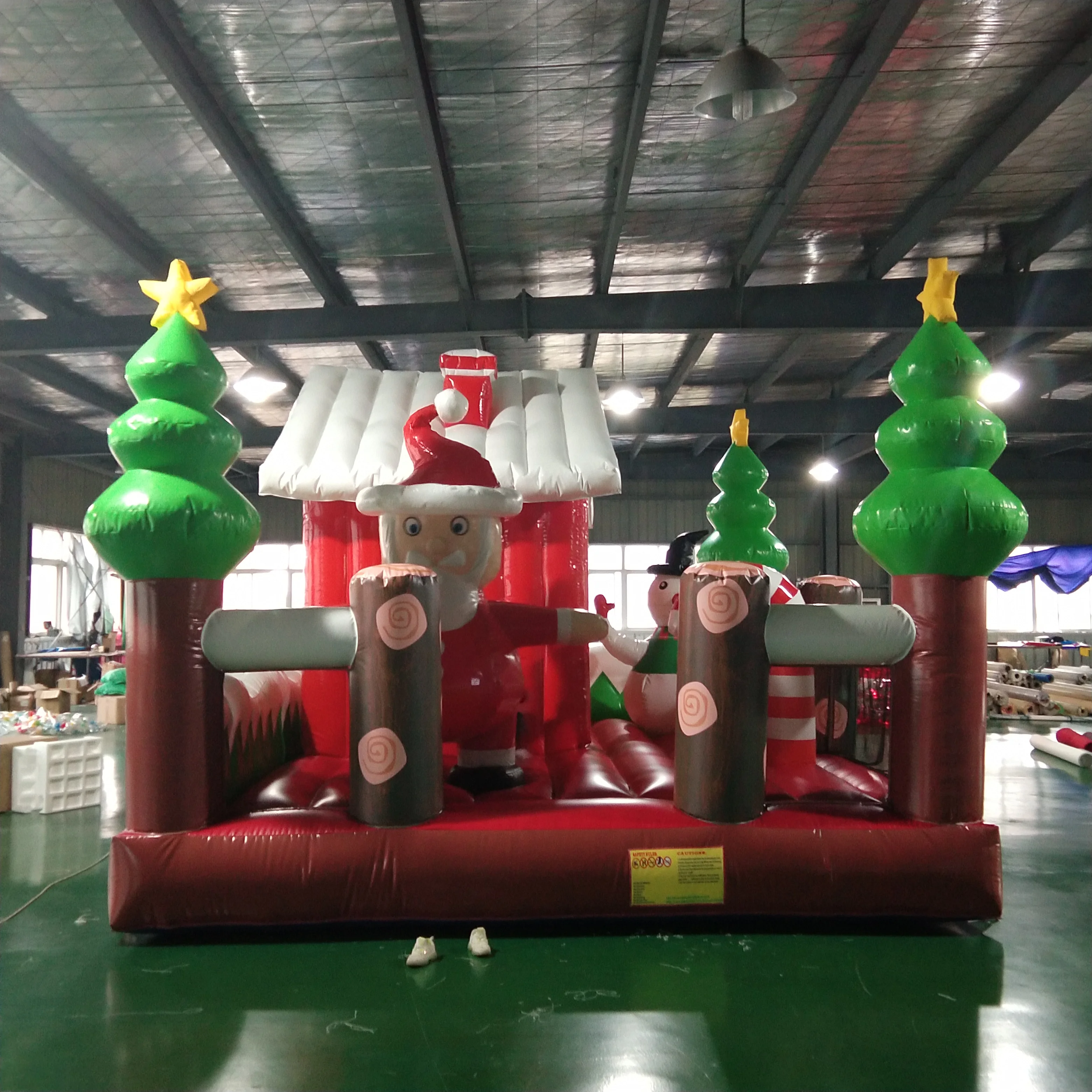 

Inflatable bouncer playground bounce combo Christmas fun city slide-park jumping castle