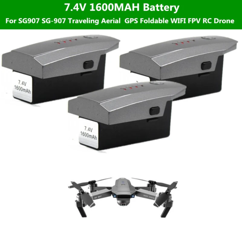 

Original SG907 SG-907 Traveling Aerial Camera GPS Foldable WIFI FPV RC Drone 1PCS 2PCS 3 PCS 7.4V 1600mah Battery Spare Parts
