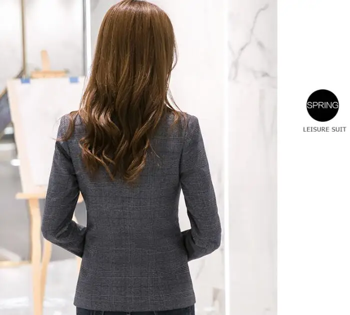 professional cloth wear,lady's suit,plaid lady's suit